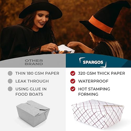 Miniatura 7 de Cajas para llevar (paquete de 60) de 45 onzas blancas  Papel de cartón Togo chino  Contenedores de almacenamiento para llevar  Biodegradables Eco To