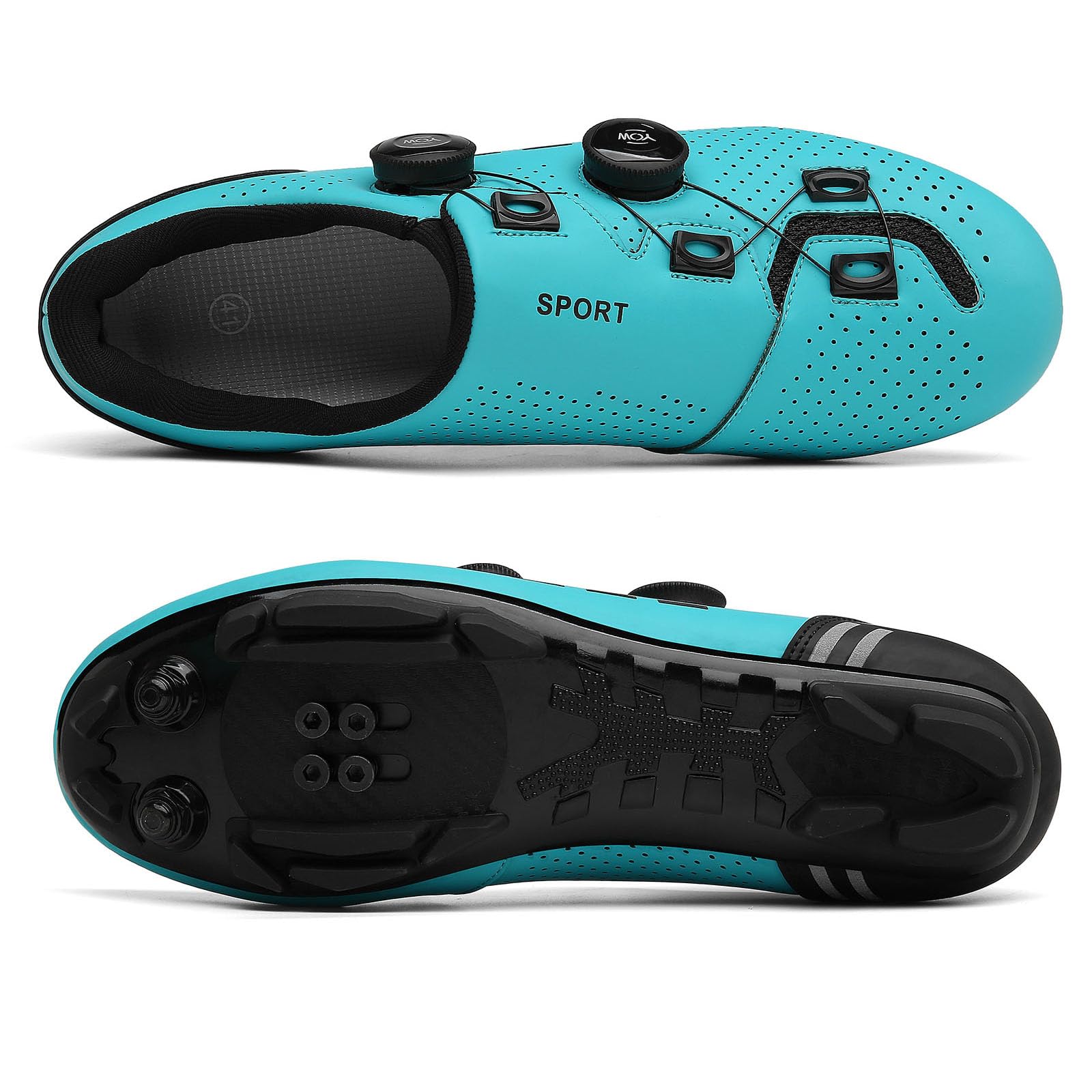 Mateju Zapatilla de Ciclismo Hombre Mujer, Colorido Transpirable Zapatillas Ciclismo Carretera MTB Compatibles con SPD/SPD-SL Lock System, Unisex Adulto Ciclismo Bicicleta Spinning