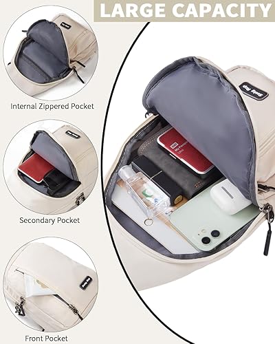 Miniatura 5 de Seoky Rop Bolso bandolera pequeño para hombres y mujeres, una correa para el hombro, bolsa cruzada para el cuerpo, mochila para viajes