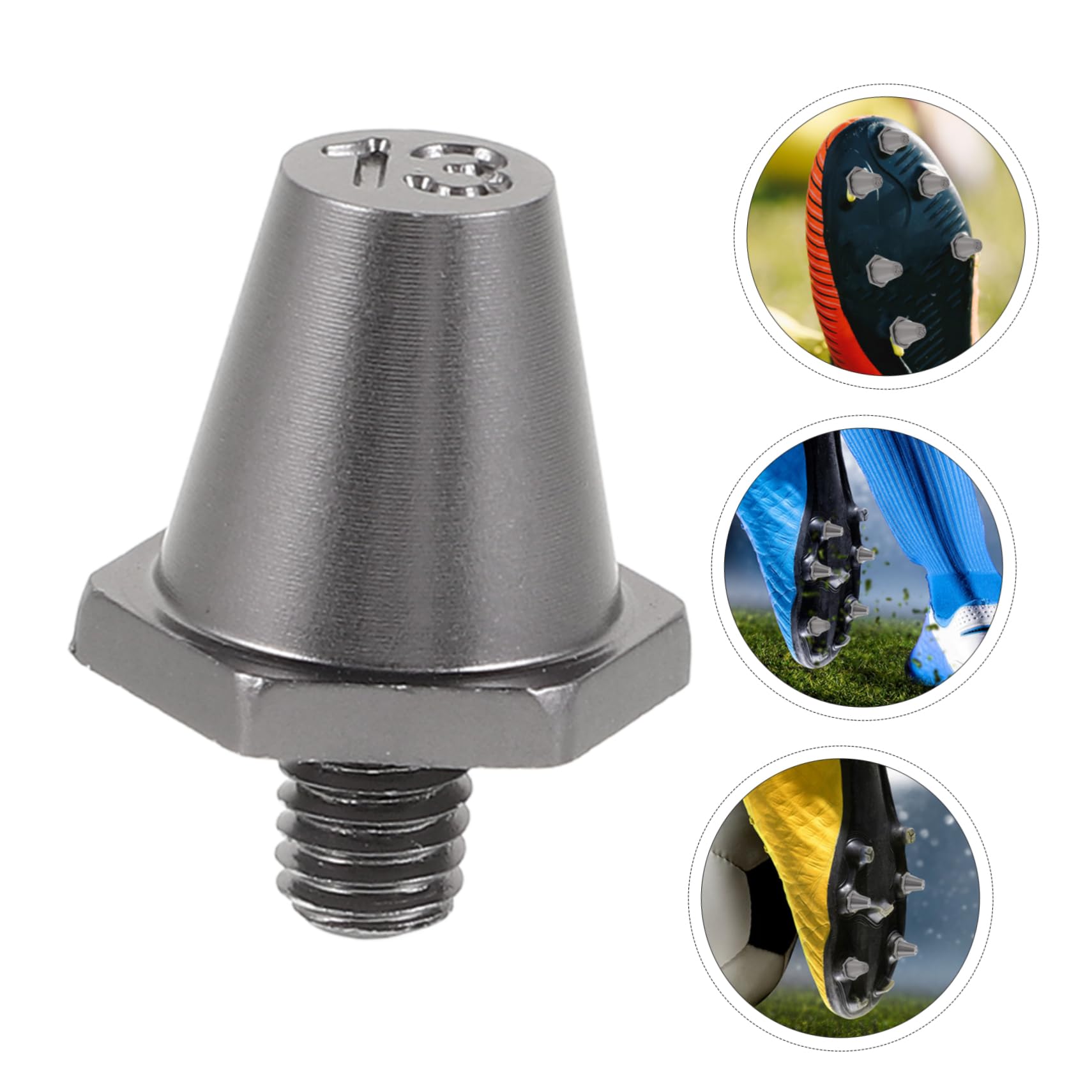 Happyyami Multipurpose Soccer Cleats Spikes 10 Pack M5 Replacement Nails for Shoes