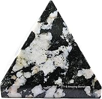 Vista 71 de Cristales curativos de pirámide de labradorita de Amazing Gemstone - Figurina de gran pirámide de 1" de piedra natural para meditación, Reiki