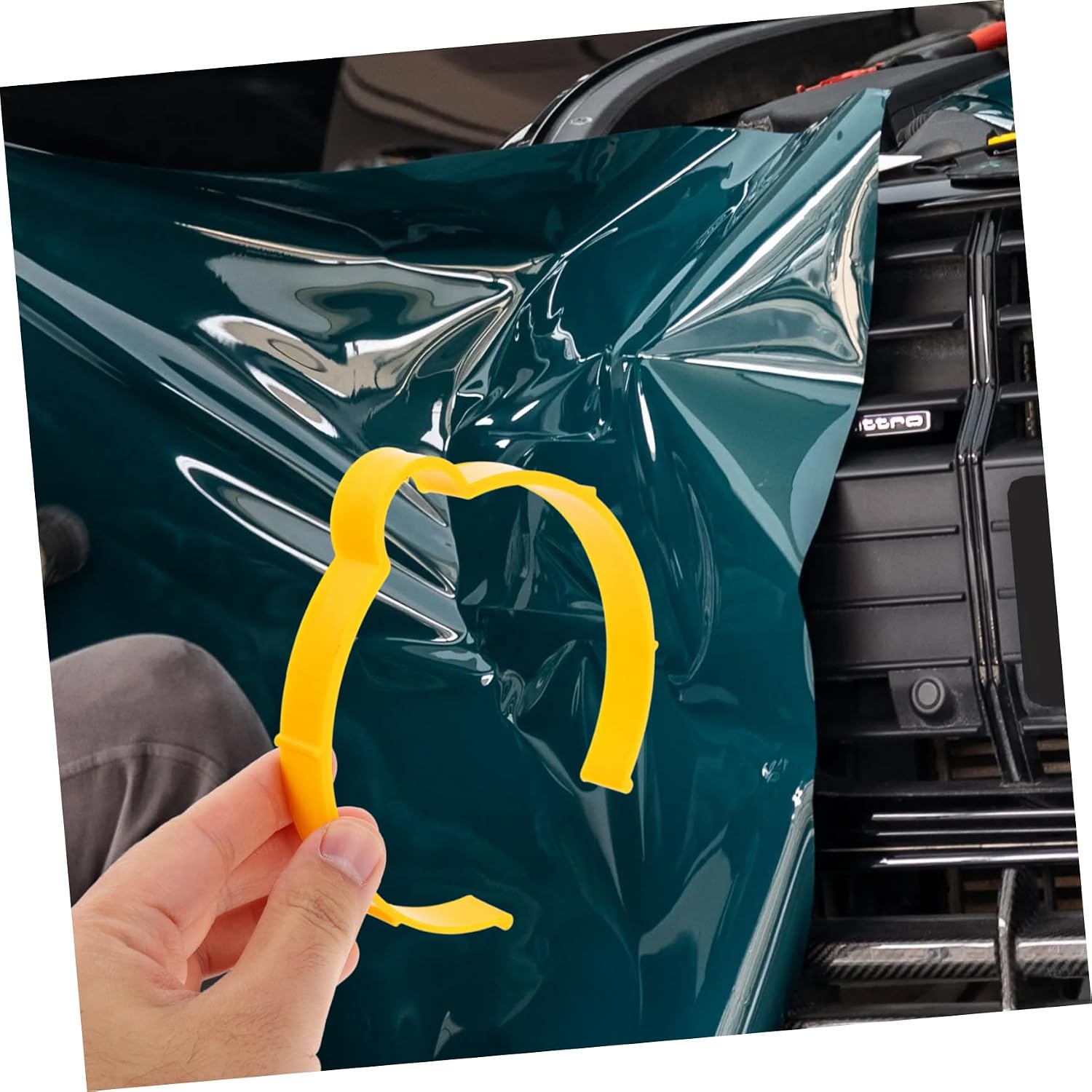 4pcs Car Vinyl Wrap Roll Holders Clips Auto Body Film Tool Tint for Car Grey Vinyl Wrap