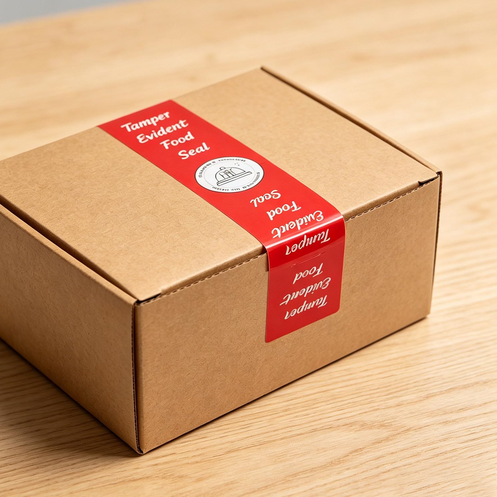 500 étiquettes de sécurité alimentaire : autocollants rouges auto-adhésifs pour sceller les emballages alimentaires, notamment les bouchons de boissons et les à