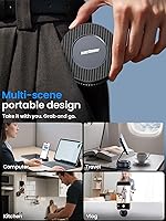 Vista 4 de Magnetic Car Phone Holder for Magsafe, Alloy 360° Folding Cell Car Phone Mount with Ultra Stable Suction Cup and Reusable Gel, Dashboard Windshield