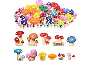 Delectable Multicolored Mini Mushrooms: Enchanting Decor for Your Imagination