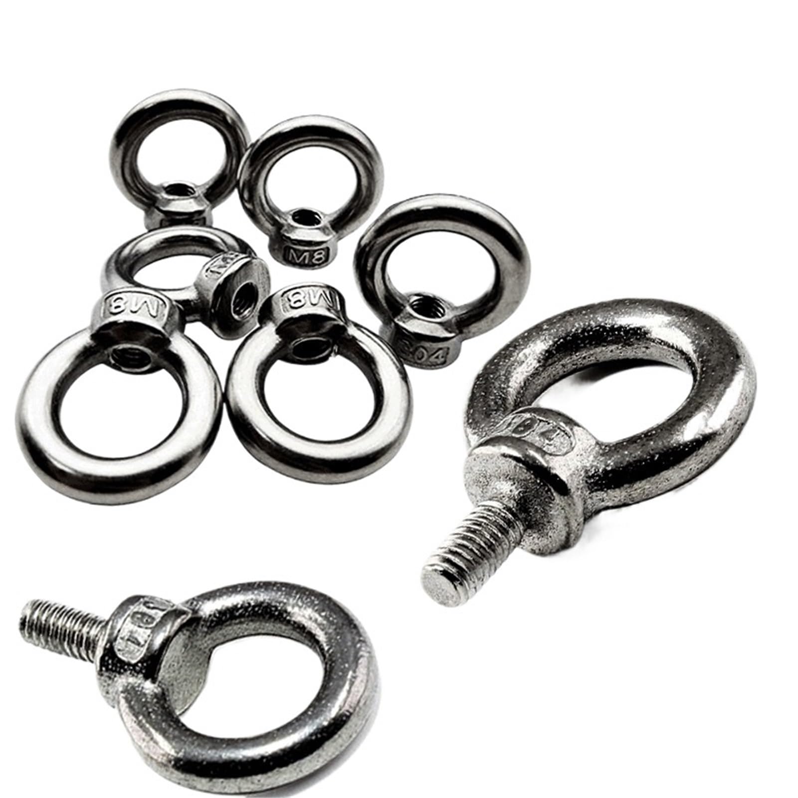 M12 Thread 304 Stainless Steel Triangle Ring Shaped Lifting Eye Nut - View #8