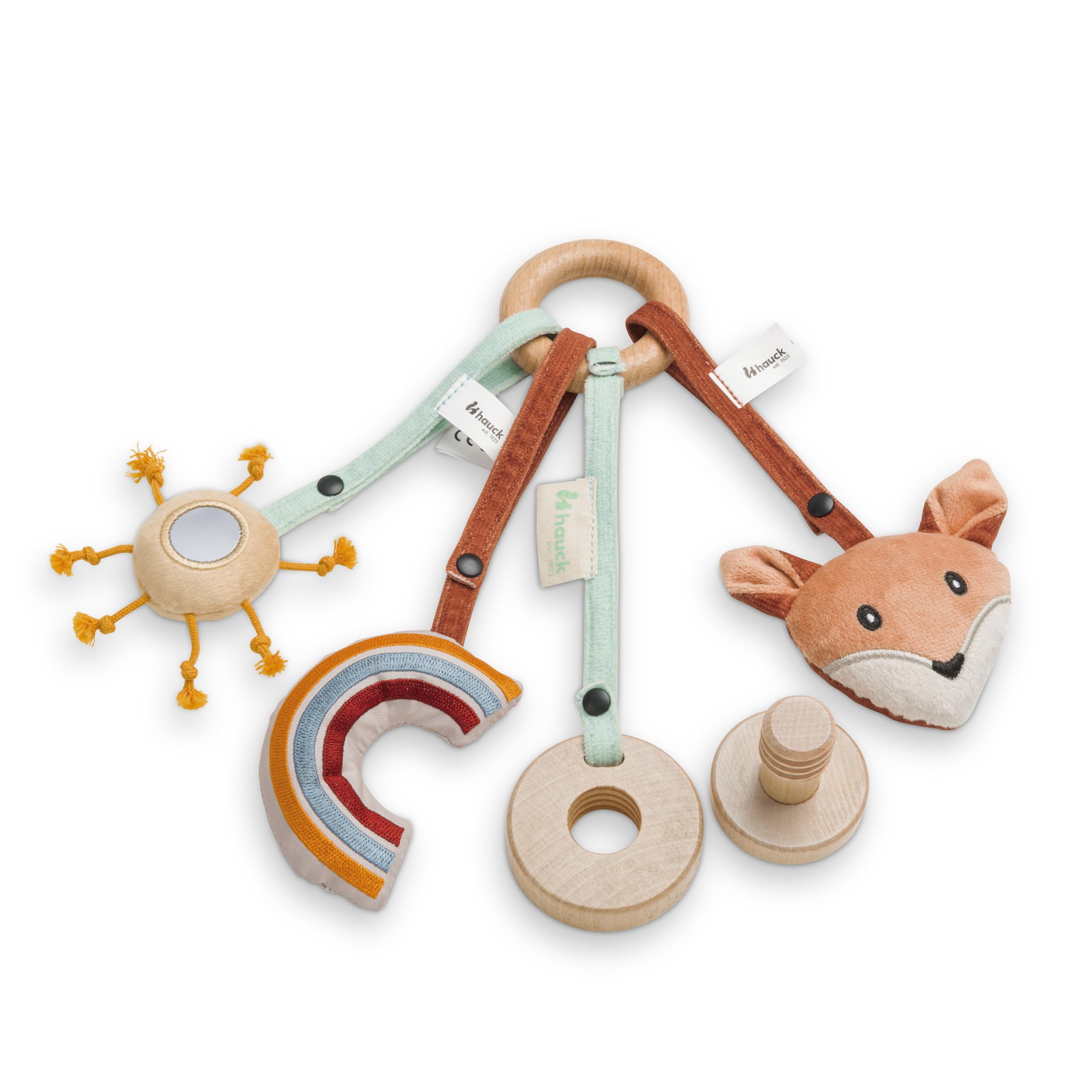 Tambour Bébé Hauck - Jouet Bois Pour Chaise Haute - Développe Motricité & Coordination - Dès 10 Mois