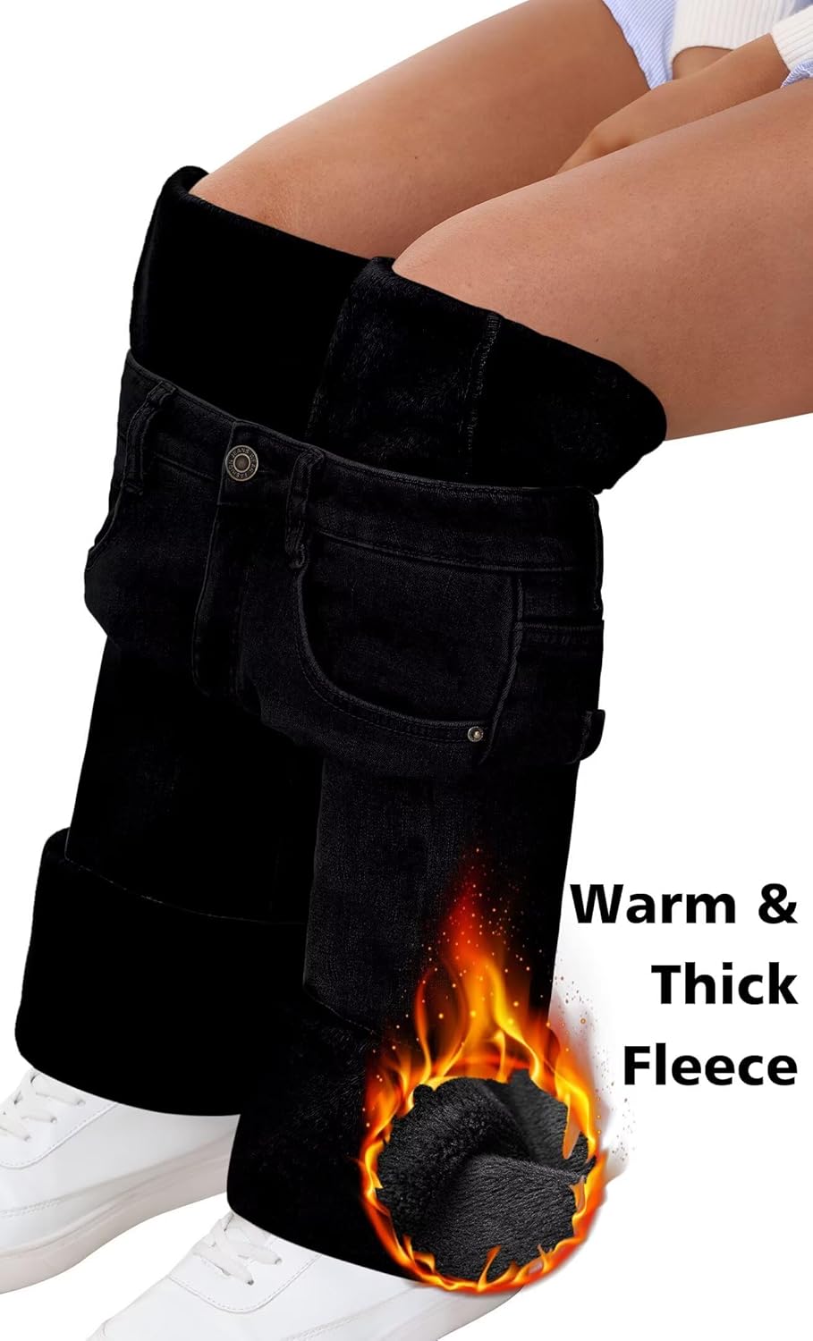 KDF Flare Jeans for Women Women’s Bootcut Bell Bottom Jeans High Waisted Stretch Slimming Bell Bottoms Jeans