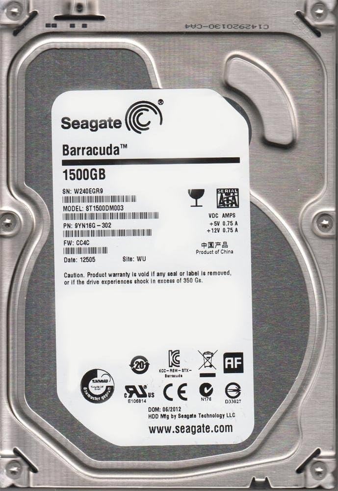 Amazon.com: Seagate 1.5 TB DesktopSATA 6 Gb/s NCQ 64MB Cache