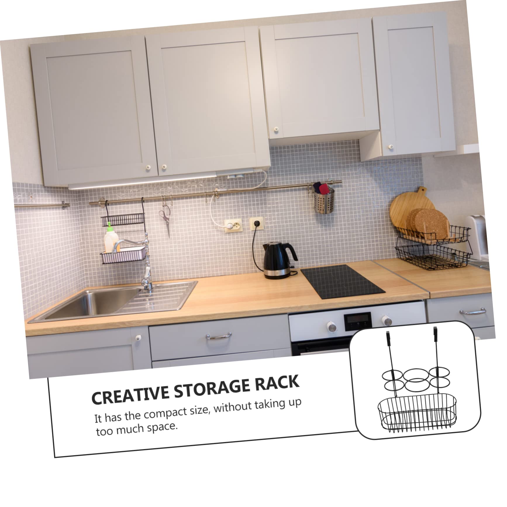 1pezzi Porta Asciugacapelli Da Parete Ferro Supporto Per Organizzazione Soggiorno Bagno Design Semplice e Funzionale Facile Da Installare Per Casa e Ufficio