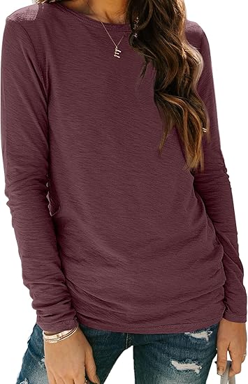 AUTOMET Long Sleeve Shirts for Women Business Casual Tops Fall Fashion Clothes Workout Plus Size Teacher School Outfits 2025