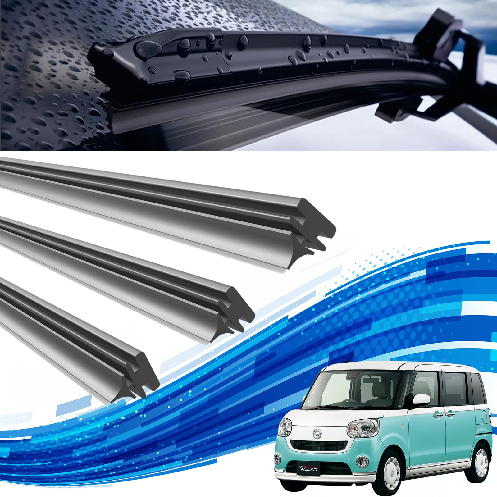 Amazon.co.jp: ダイハツ ムーヴ キャンバス ワイパー 替えゴム 適合