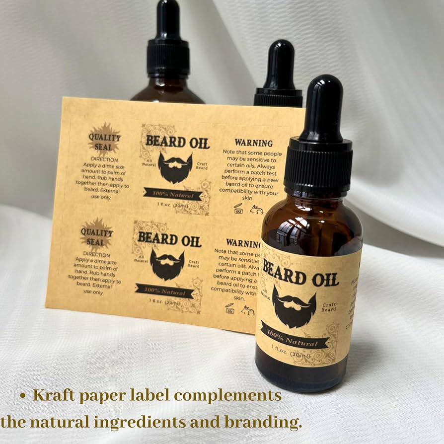 Amazon.com : Beard Oil Bottle Care Label Sticker Wrapped Kraft Sticker for 1oz 30ml Pump Dispenser Container Men Mustache Growth Business : Office Products amazon-com-beard-oil-bottle-care-label-sticker-wrapped-kraft-sticker-for-1oz-30ml-pump-dispenser-container-men-mustache-growth-business-office-products