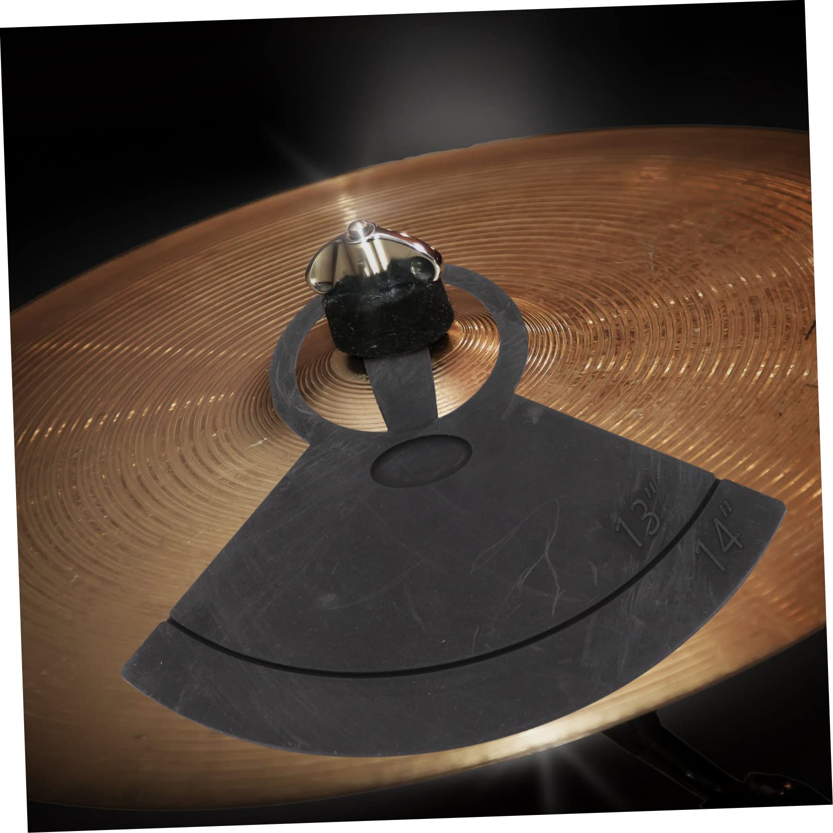 VANZACK Creative Drum Muffler Pad Rubber for Drum Set Easy to Install Protects Instruments From Scratches for Drummers and Beginners