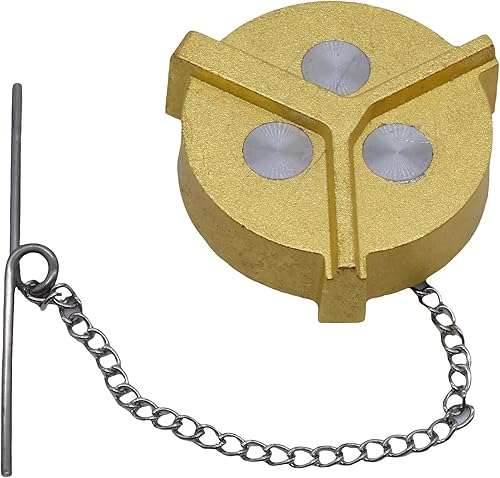 Miniatura 3 de 9114 Tapón de combustible sin bloqueo hembra, 2 pulgadas de diámetro, rosca NPSF de 11-12 pulgadas, 2-14 pulgadas de diámetro sobre rosca, 2.37