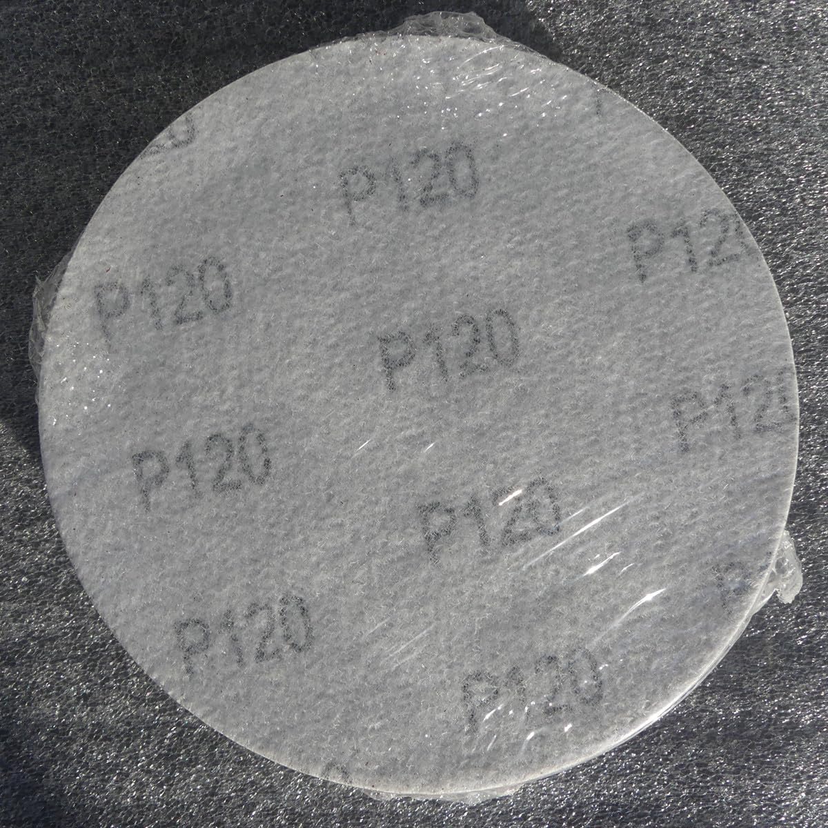 25 discos abrasivos de 150 mm de diámetro, grano sin perforar, P40, P60, P80, P100, P120, P150, P180 y P240, papel de lija de Bohrfux (grano P120)
