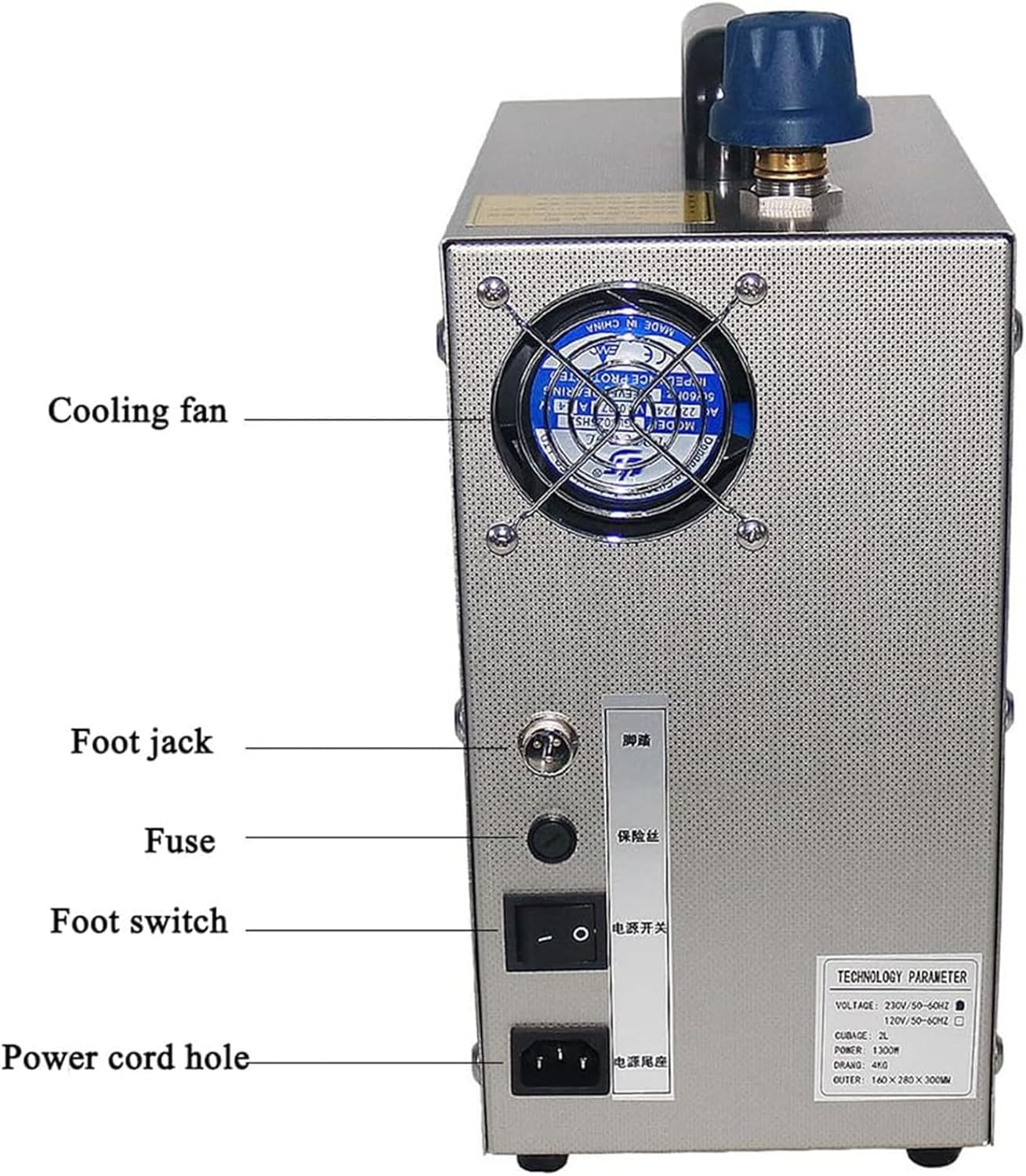 Nettoyeur De Bijoux Machine De Nettoyage à La Vapeur Or Et Argent Acier Inoxydable 2l / 4l Nettoyeur à Vapeur D’Argent Et D’Or Orfèvrerie Équipement Industriel pour Bijo, 2L, 110V