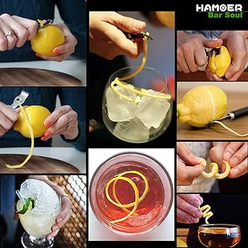 Amazon.com: HAMOER Citrus Lemon Zester & Channel Knife Tool
