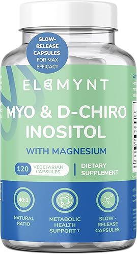Suplemento de inositol  Myo-inositol y D-Chiro Inositol con citrato de magnesio  Proporción 401  Apoyo hormonal y de salud reproductiva para mujeres