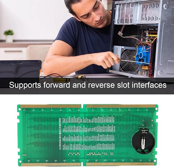 Computer Memory Tester, Desktop DDR4 Memory Tester, Forward Reverse Available, Memory Tester with LED for PC, PCB Material