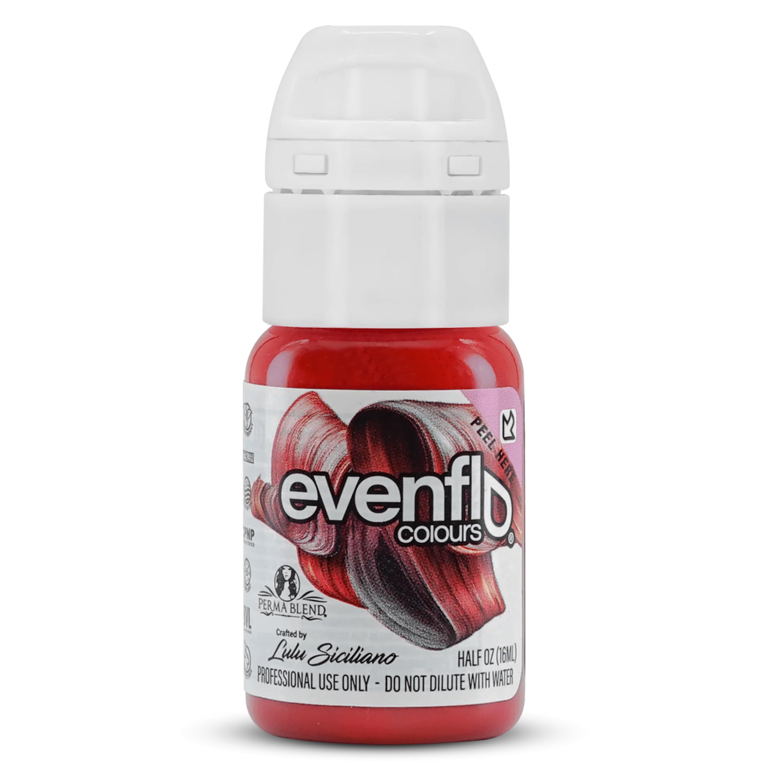 Evenflo Colours Permanent Makeup for Lips, Used for All Permanent Makeup Procedures, Professional Cosmetic Pigment - Clay, 0.5 oz