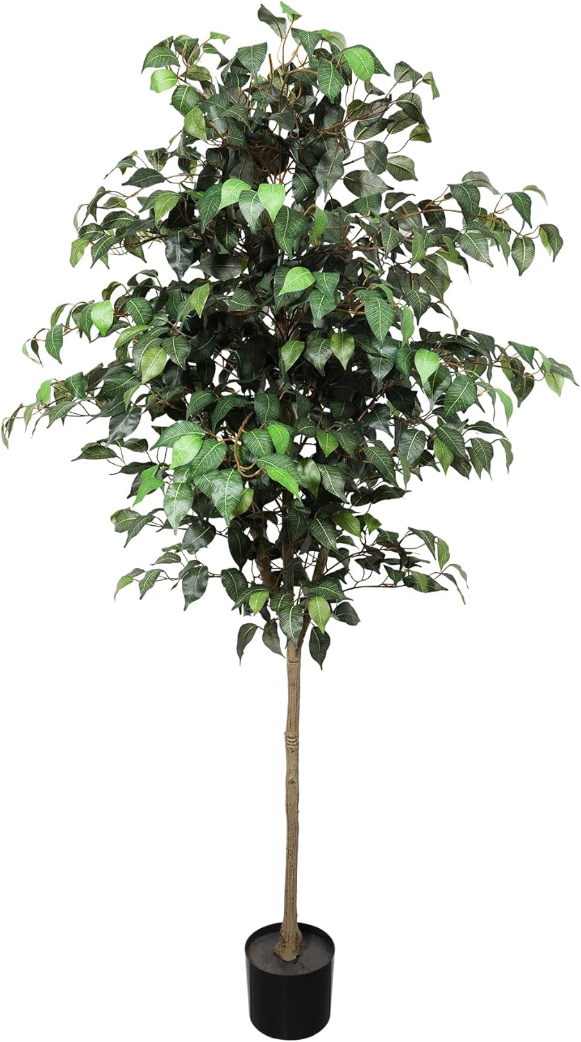 Pertivery Ficus Tree Artificial,Silk Ficus Tree 6FT,Fake