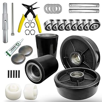 YATOINTO Pallet Jack/Truck Full Set with Axles, Pairs of 7