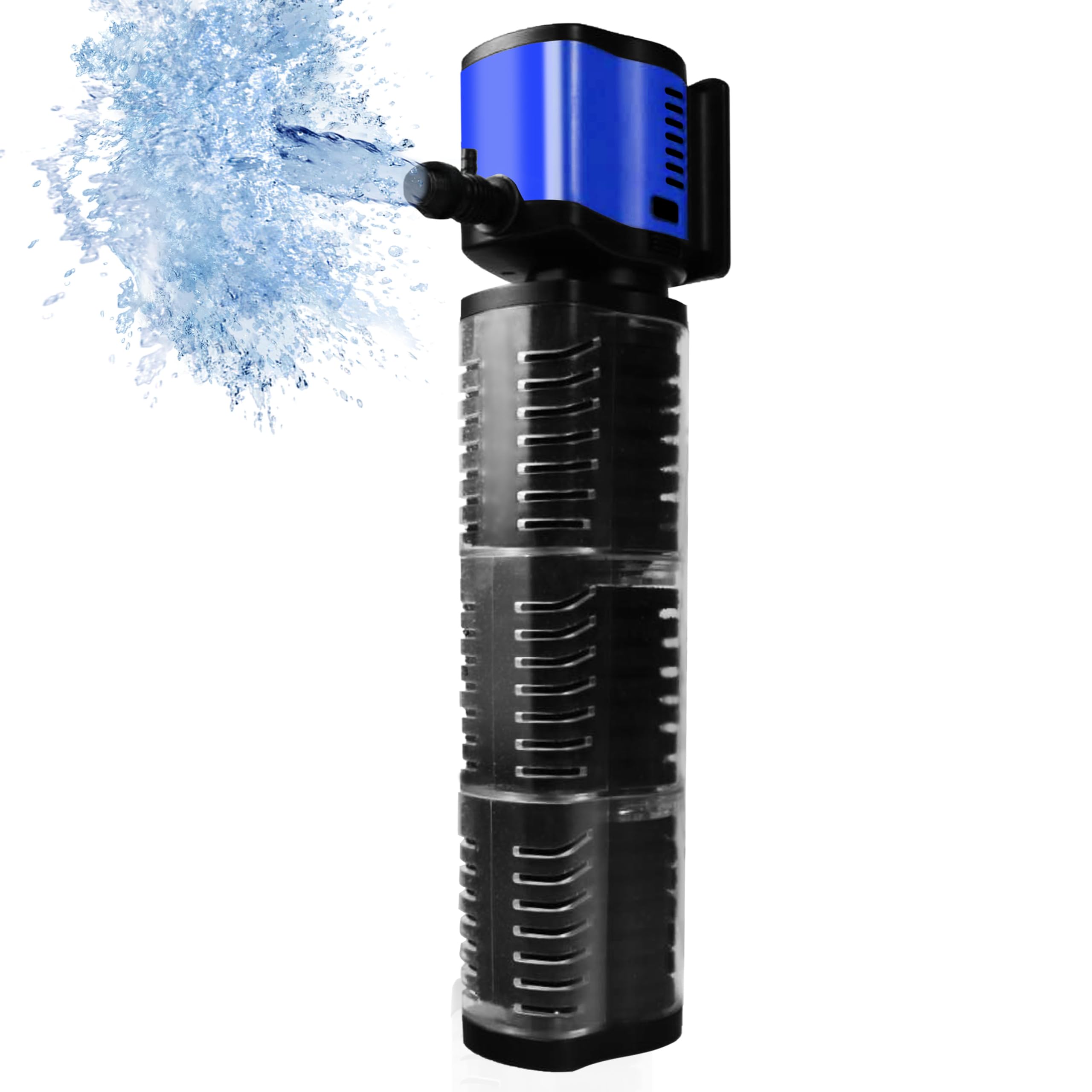 Internal Aquarium Filter for 75-200 Gallons Tank, Removable, Submersible Fish Tank Filter, 400GPH Powerful Pump for Large Fish Tanks, Turtle Tanks, Deodorization Decontamination Filter System