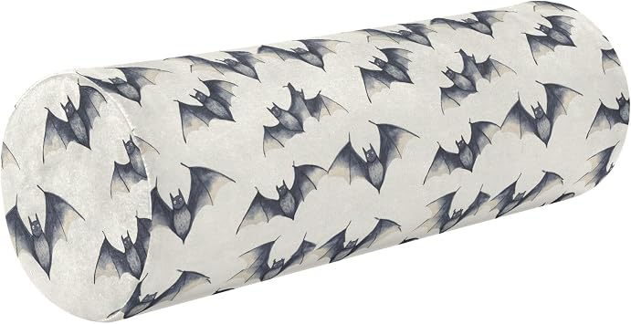 Bolster Pillow for Couch Neck Roll Pillow Round Pillow Throw Small Cylinder Pillow Cervical Pillow Covers with Zipper Cute Watercolor