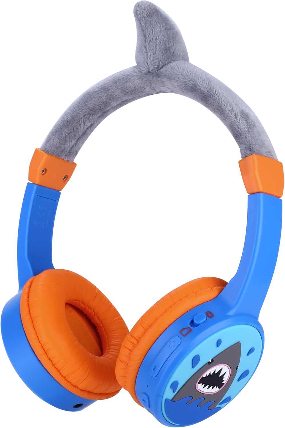 JBUNION Kids Headphones Wireless Bluetooth Headphones for Kids with 85dB Volume Limited, Shark Style, 3.5mm Wired Toddlers Boys Children Headset for School/iPad/Tablet/Travel