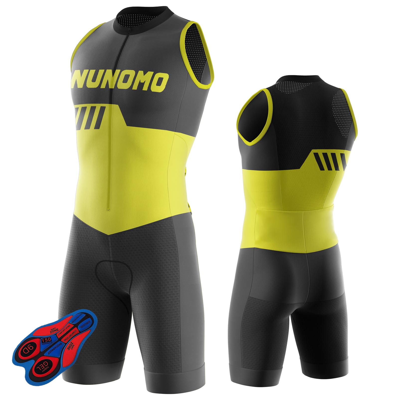 Męski strój triathlonowy – szybkoschnący, oddychający, męski trykot, bez rękawów, strój do pływania, jazdy na rowerze, jednoczęściowy kombinezon do treningu rowerowego,