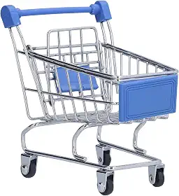 Mini carrinho de compras em miniatura para crianças, meninos, meninas