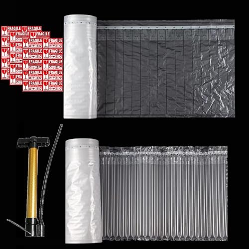 Rollo de envoltura de amortiguación de burbujas, 10 x 164 pies, almohada de aire inflable para embalaje y movimiento resistentes, protector de