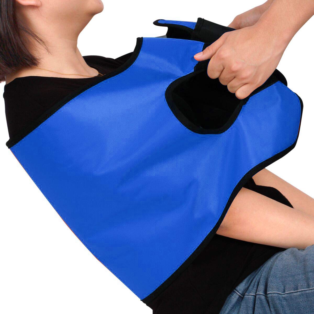 Kangwell Patient Lift Sling,Physical Therapy Transfer Belt, Stand Assist Sling Weight,Sit to Stand Sling,Patient Lifting Device for Body Turning,Quicker Easier Safer Transfers & Toileting (Blue)