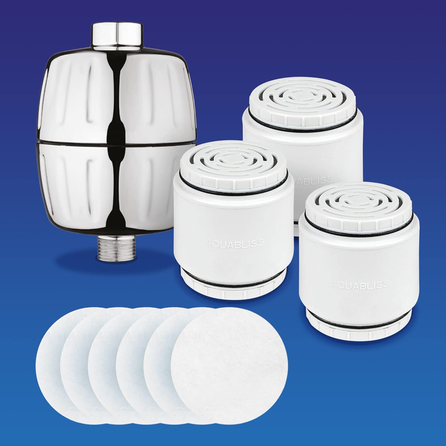 AquaBliss SF500 HD HEAVY DUTY High Output Shower Filter w/ 3 Extra