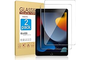 2 Pack iPad 9th/8th/7th Generation 10.2 Inch Screen Protector, Tempered Glass Screen...