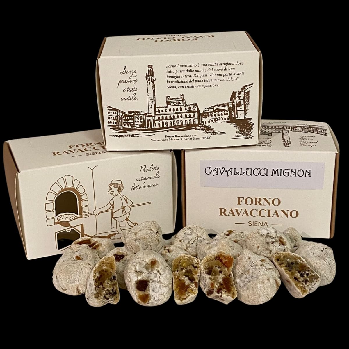 Cavallucci mignon noci e arance candite, 200gr, Forno Ravacciano