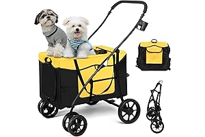 Dog Stroller for Two Dogs - Safe, Double-Decker Pet Stroller for Small Dogs