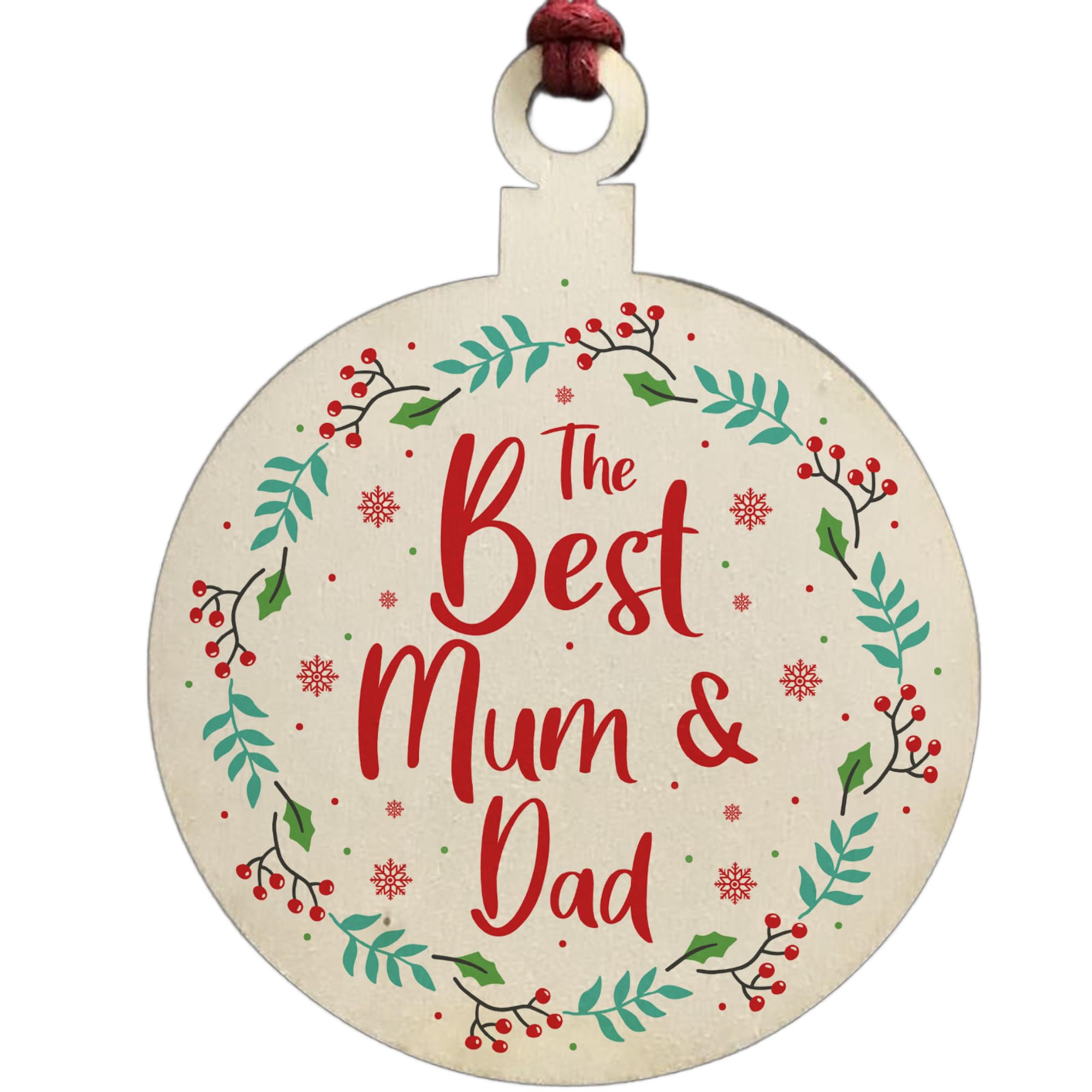 Mum And Dad Hanging Decoration Novelty Gift From Daughter Son