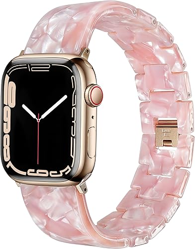 Luroza Bonita correa de reloj de resina compatible con Apple Watch Band de 1496 pulgadas 1575 pulgadas 1654 pulgadas 1732 pulgadas 1732 pulgadas