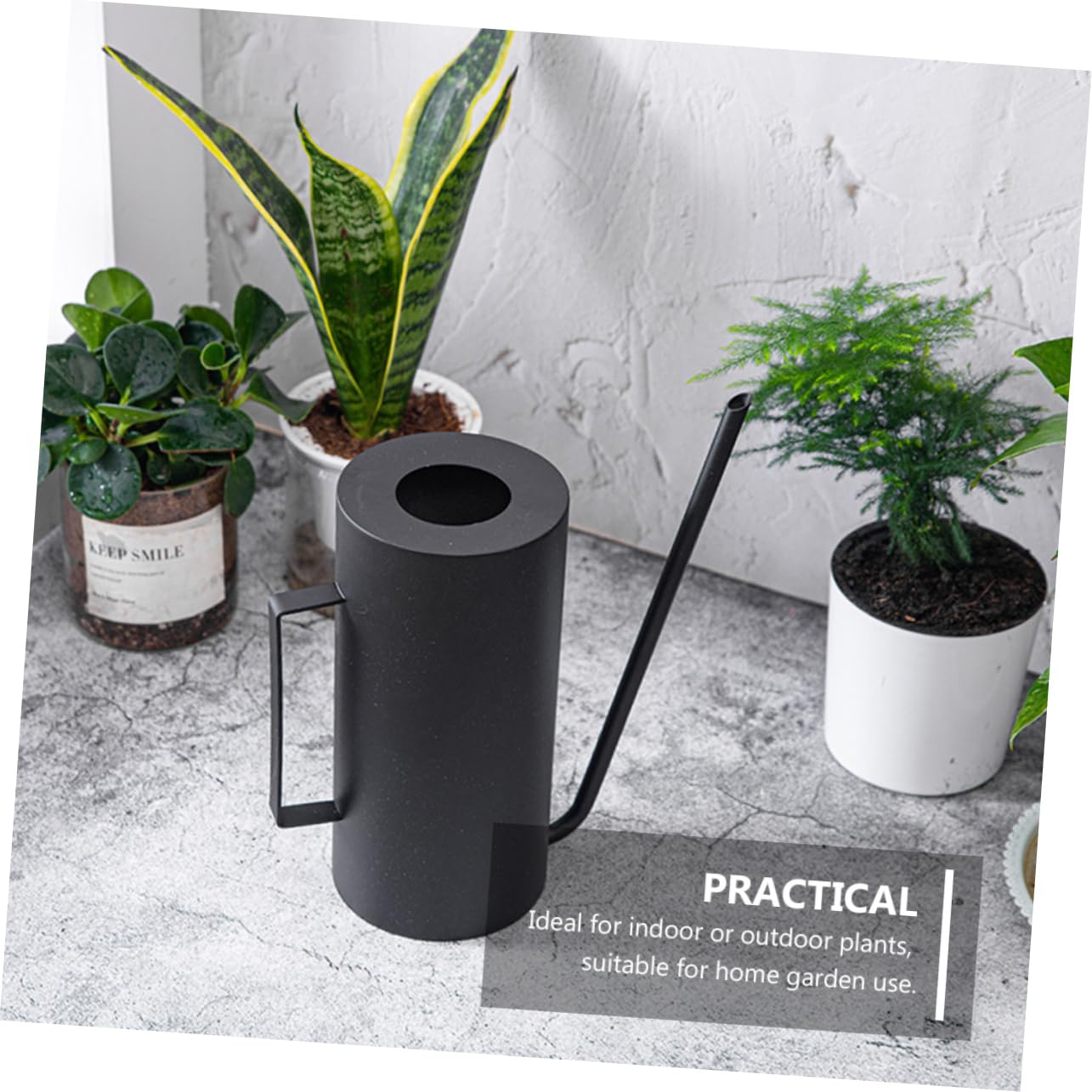 1 Pz Vaso Da Fiori Di Capacità Annaffiatoio in Acciaio Inossidabile Ugello Lungo Attrezzo Da Giardinaggio Per Irrigazione E Pulizia