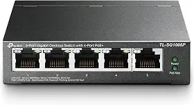Switch TP-LINK 5 Portas Gigabit (4 Portas PoE+) TL-SG1005P