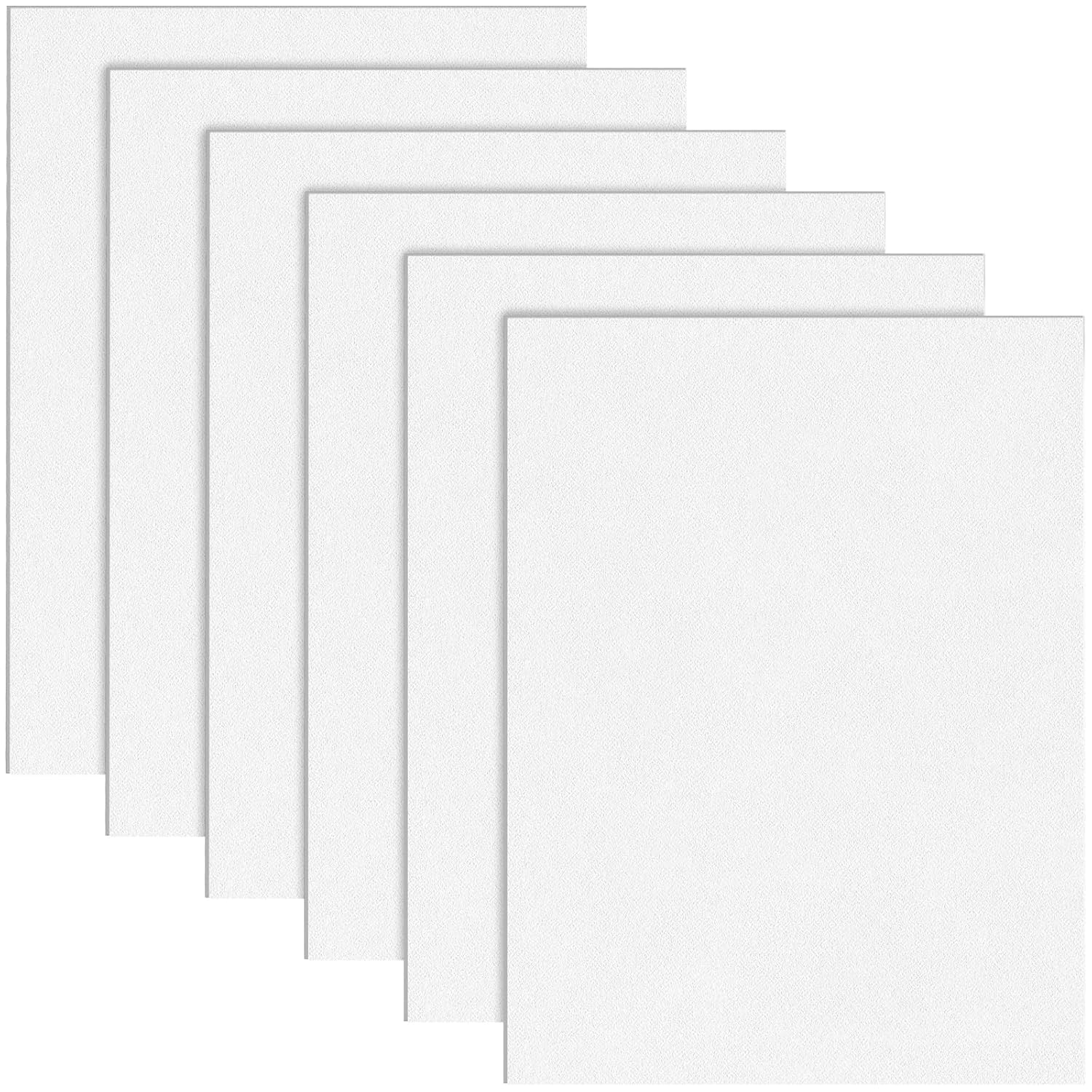 Hiceeden 6 Pack ABS Plastic Sheet 12" x 16" x 0.06", Moldable Flexible Plastic Sheets, ABS Sheets for DIY Crafts, Projects, Home Decor, Two-Sided (