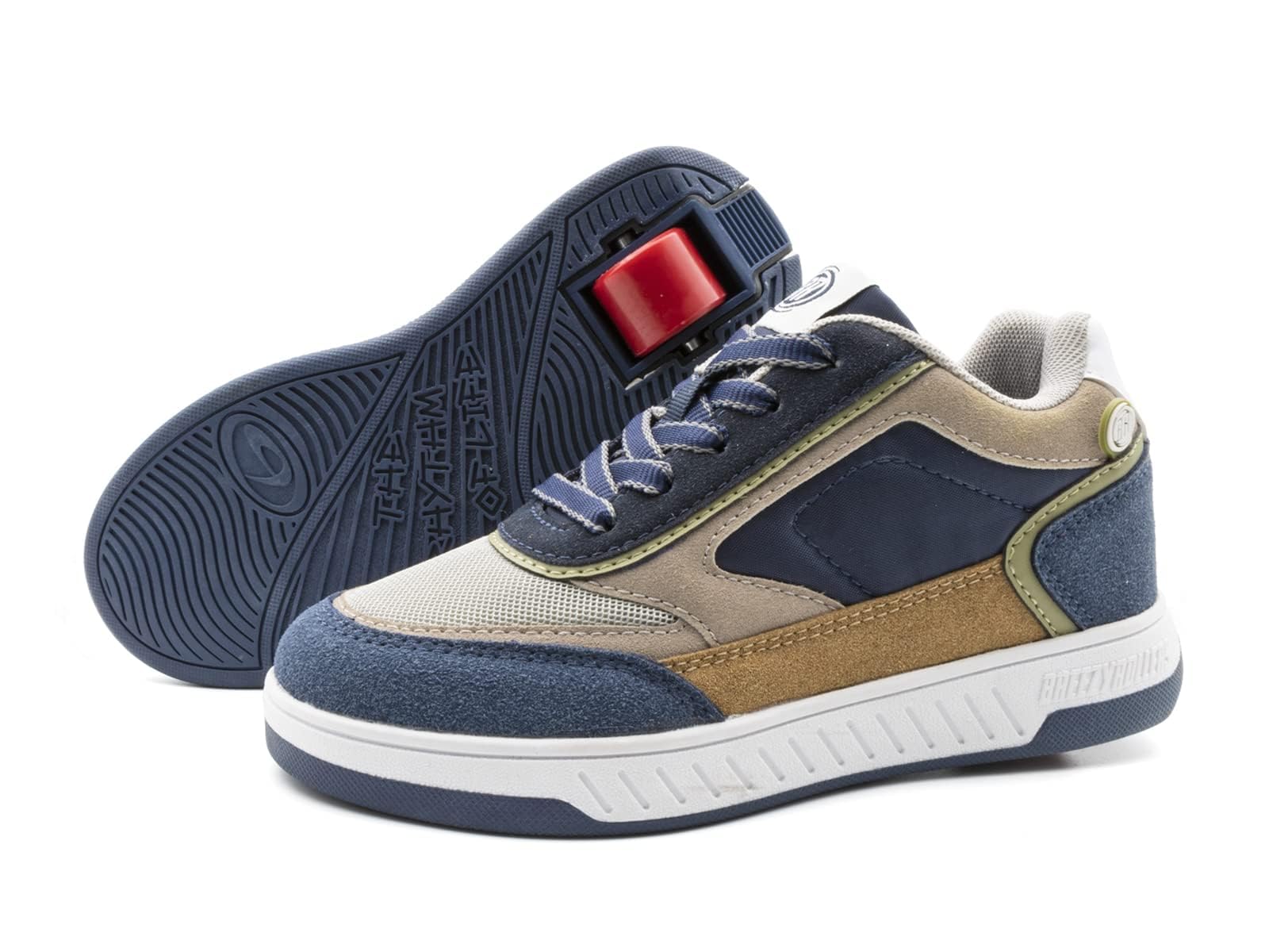 BREEZY ROLLERS Schuhe mit Rollen für Kinder I Rollschuhe-Sneaker Kids I Von Kinder Straßen-Schuhen zu Rollschuh in wenigen Sek. I Patentiertes Klick-System I Turnschuhe mit Rollen für Mädchen & Jungen