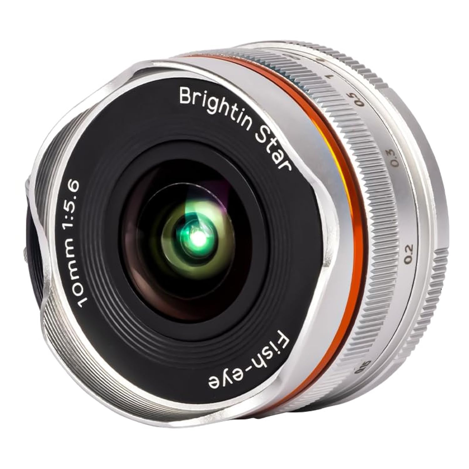 Brightin Star 10 Mm F5.6 Fischaugenobjektiv Für Canon EOS-M – Manueller Fokus, 172° Blickwinkel, Für M50, M6, M200 & Mehr