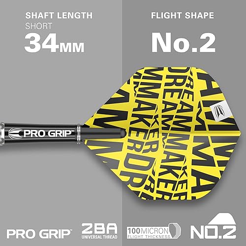 Miniatura 4 de Target Darts Dimitri Van den Bergh Dimi Tungsten Steel Tip Darts Set - 9 Pro Grip Shafts - 9 Pro Ultra Flights  Dart Wallet - Dart Counter App