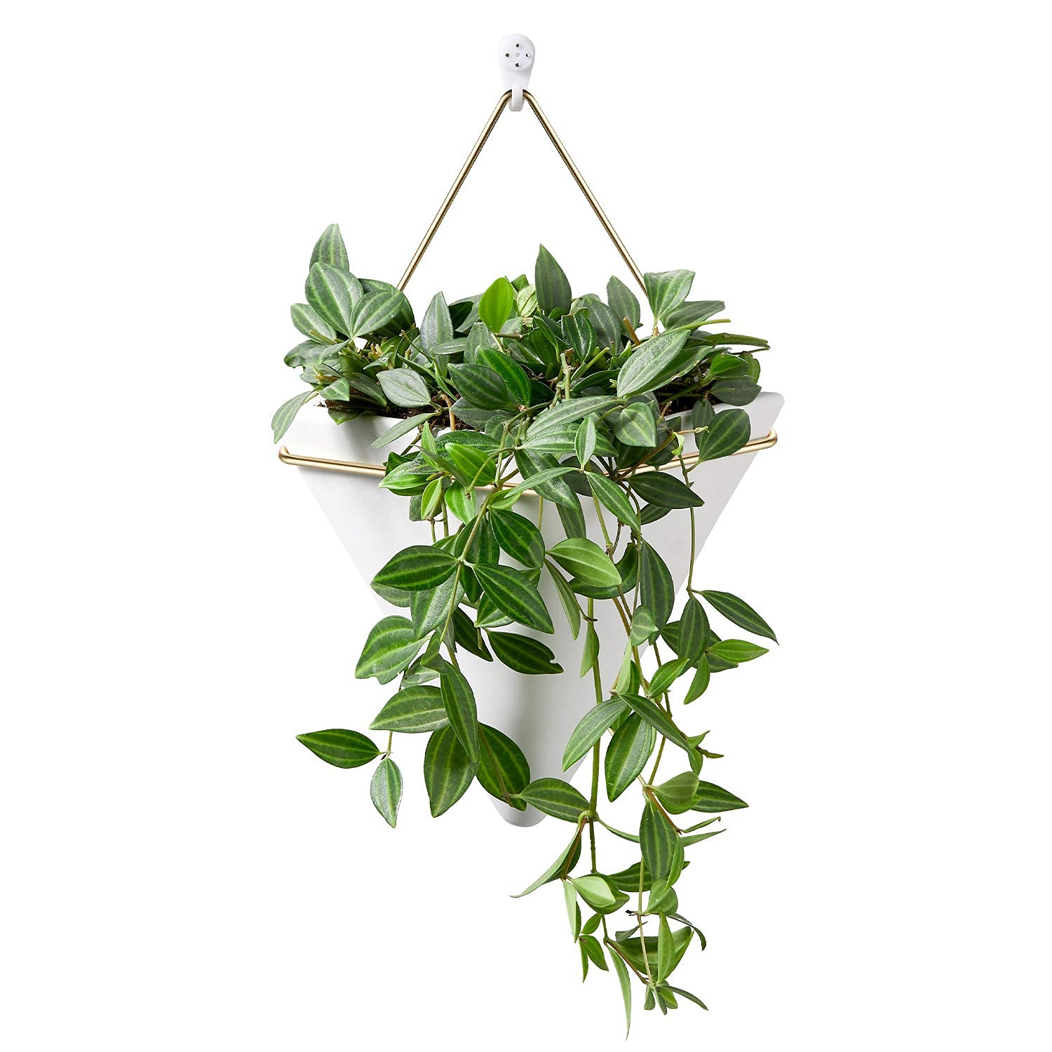Spuik Modern Wall Planter Geometric Hanging Planters Indoor Ceramic Wall Vase Home Wall Decor Plants Container Succulent Planter for Succulent Plants, Air Plant, Mini Cactus, Artificial Plants