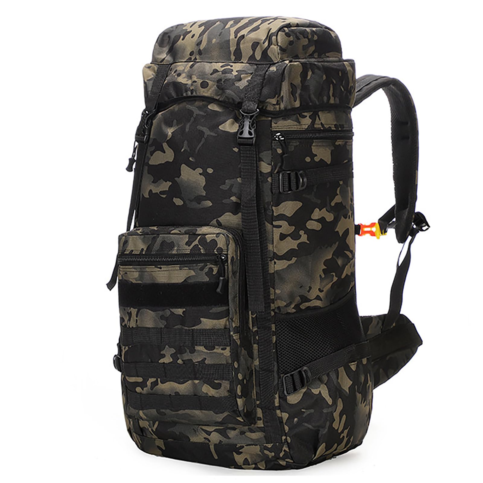 70L Impermeabile Zaino da Trekking, Grand Zaino Tattico Militare, Zaino da Viaggio Sport all'aperto per Arrampicata Campeggio Turismo Caccia alla Pesca Trekking,Ay Camouflage