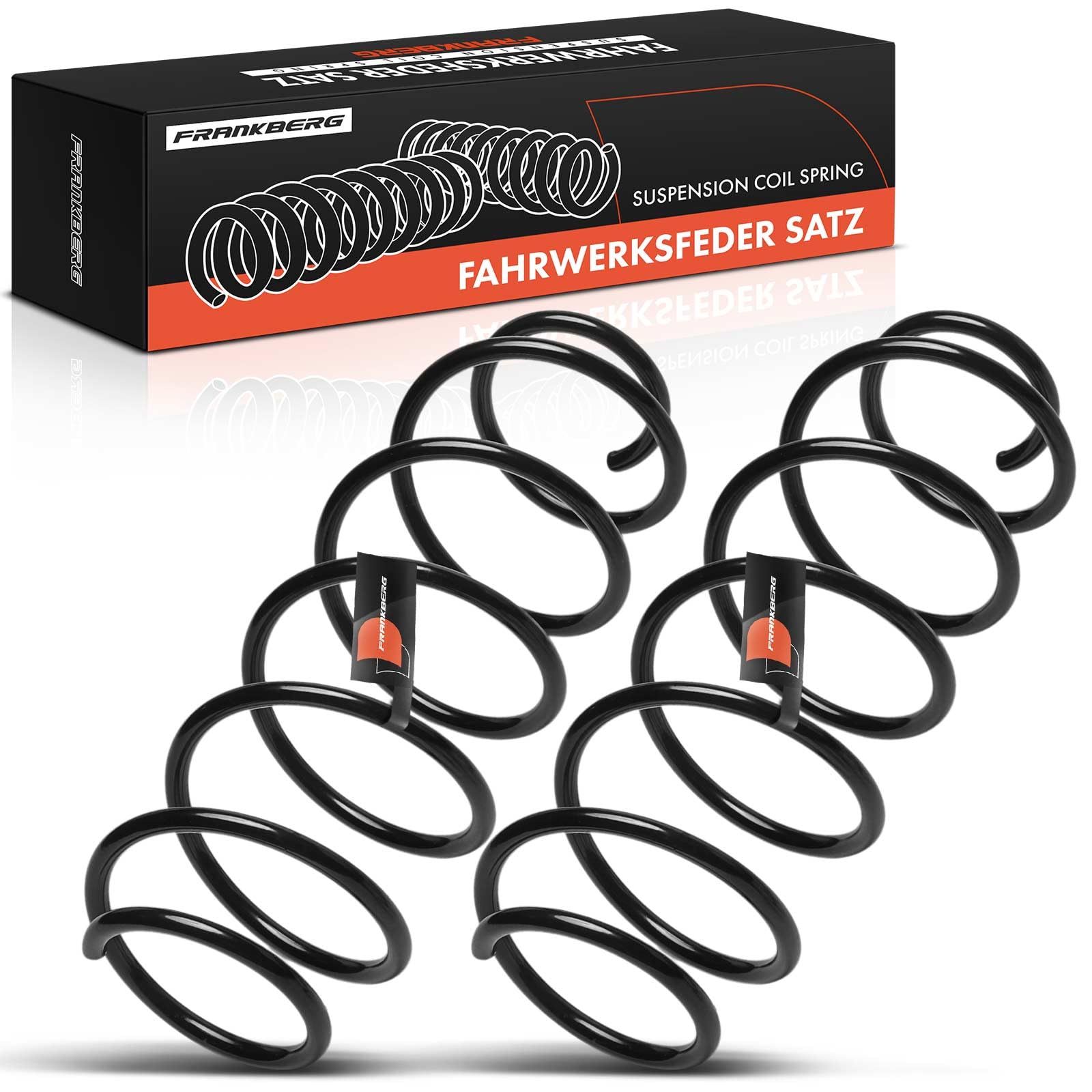 Frankberg 2x Molle di abbassamento Assale anteriore Sinistro Destro Compatibile con Fortwo Cabrio 451 2007-2025 Fortwo Coupé 451 2007-2025 Replace# 4513211404