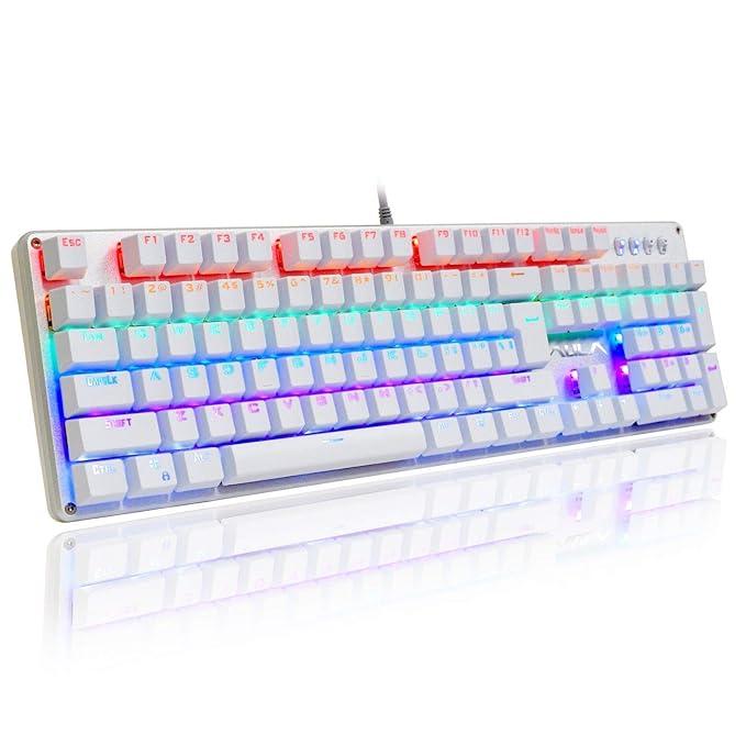 Amazon In Buy Aula Unicorn Multicolor Wired Backlit Mechanical Gaming Keyboard Blue Switch F2010 Online At Low Prices In India Aula Reviews Ratings Top Gaming Keypads 2022